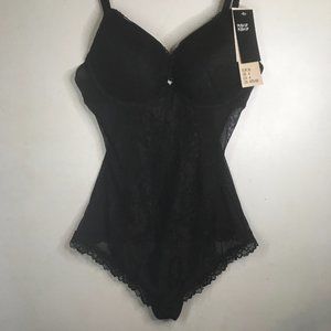 Sexy H&M Lingerie Teddy Black Lace Mesh Push up